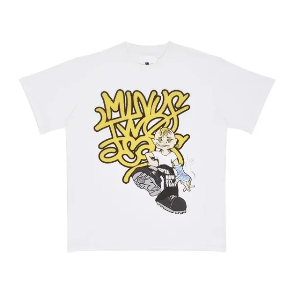 Minus Two Cigarette Girl T-shirt blanc